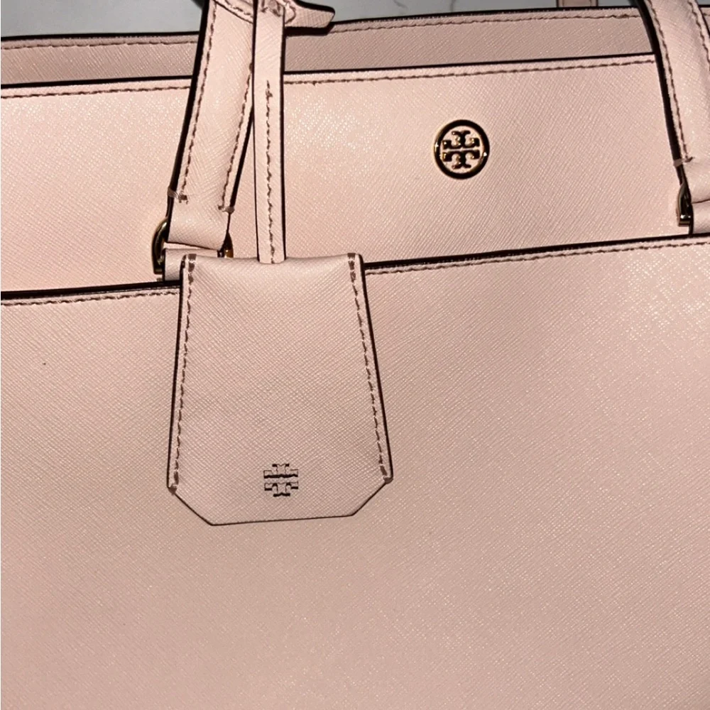 Tory Burch Saffiano Leather Tote Bag - Picture 3 of 11